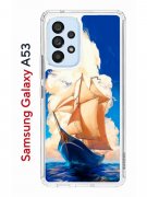 Чехол-накладка Samsung Galaxy A53 5G Kruche Print Парусник