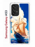 Чехол-накладка Samsung Galaxy A53 5G Kruche Print Парусник