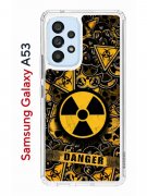 Чехол-накладка Samsung Galaxy A53 5G (630894) Kruche PRINT Danger