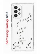 Чехол-накладка Samsung Galaxy A53 5G Kruche Print Муравьи