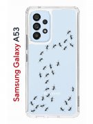 Чехол-накладка Samsung Galaxy A53 5G Kruche Print Муравьи
