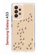 Чехол-накладка Samsung Galaxy A53 5G Kruche Print Муравьи