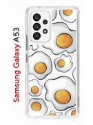 Чехол-накладка Samsung Galaxy A53 5G (630894) Kruche PRINT Глазунья