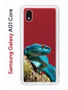 Чехол-накладка Samsung Galaxy A01 Core (593952) Kruche PRINT Змея