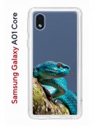 Чехол-накладка Samsung Galaxy A01 Core (593952) Kruche PRINT Змея