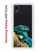 Чехол-накладка Samsung Galaxy A01 Core (593952) Kruche PRINT Змея