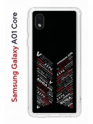 Чехол-накладка Samsung Galaxy A01 Core (593952) Kruche PRINT BTS