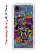 Чехол-накладка Samsung Galaxy A01 Core (593952) Kruche PRINT Colored beast