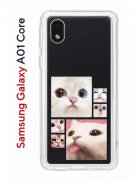 Чехол-накладка Samsung Galaxy A01 Core (593952) Kruche PRINT Коты