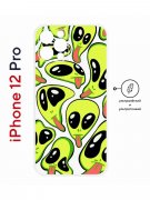 Чехол-накладка Apple iPhone 12 Pro (610612) Kruche PRINT Инопланетянин