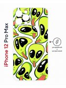 Чехол-накладка Apple iPhone 12 Pro Max (610560) Kruche PRINT Инопланетянин