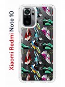 Чехол-накладка Xiaomi Redmi Note 10 (596589) Kruche PRINT Кроссы Nike Air Max