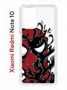 Чехол-накладка Xiaomi Redmi Note 10 (596589) Kruche PRINT Spider-Man-Venom