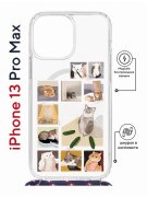 Чехол-накладка iPhone 13 Pro Max Kruche Magrope Print Коты-Мемы