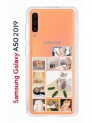 Чехол-накладка Samsung Galaxy A50/A50S Kruche Print Коты-Мемы