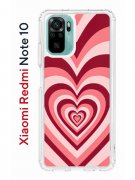 Чехол-накладка Xiaomi Redmi Note 10 (596589) Kruche PRINT Сердце