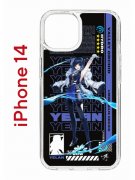 Чехол-накладка Apple iPhone 14  (625957) Kruche PRINT Yelan Genshin