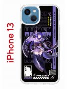 Чехол-накладка iPhone 13 Kruche Print Raiden Genshin