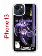 Чехол-накладка iPhone 13 Kruche Print Raiden Genshin