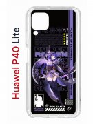 Чехол-накладка Huawei P40 Lite Kruche Print Raiden Genshin