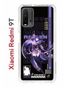 Чехол-накладка Xiaomi Redmi 9T Kruche Print Raiden Genshin