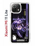 Чехол-накладка Xiaomi Mi 11 Lite/Mi 11 Lite 5G Kruche Print Raiden Genshin