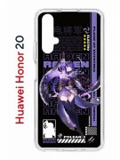 Чехол-накладка Huawei Honor 20/Nova 5T Kruche Print Raiden Genshin