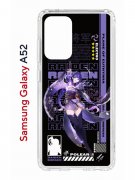 Чехол-накладка Samsung Galaxy A52 Kruche Print Raiden Genshin