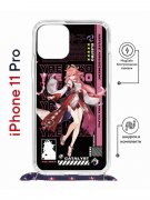 Чехол-накладка iPhone 11 Pro Kruche Magrope Print Yae Miko Genshin