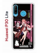 Чехол-накладка Huawei P30 Lite/Honor 20S/Honor 20 Lite/Nova 4e Kruche Print Yae Miko Genshin
