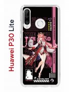 Чехол-накладка Huawei P30 Lite/Honor 20S/Honor 20 Lite/Nova 4e Kruche Print Yae Miko Genshin