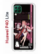 Чехол-накладка Huawei P40 Lite Kruche Print Yae Miko Genshin