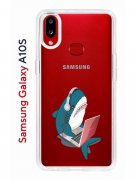 Чехол-накладка Samsung Galaxy A10S (596525) Kruche PRINT Акула