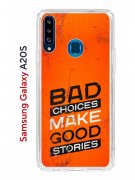 Чехол-накладка Samsung Galaxy A20S (588937) Kruche PRINT Good stories