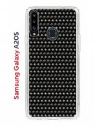Чехол-накладка Samsung Galaxy A20S (588937) Kruche PRINT Карбон