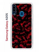 Чехол-накладка Samsung Galaxy A20S Kruche Print Angry