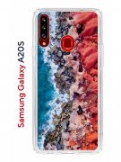Чехол-накладка Samsung Galaxy A20S (588937) Kruche PRINT Морской берег