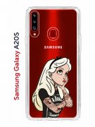 Чехол-накладка Samsung Galaxy A20S (588937) Kruche PRINT Tattoo Girl