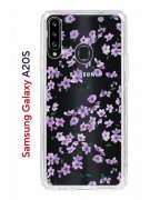 Чехол-накладка Samsung Galaxy A20S (588937) Kruche PRINT Сакура