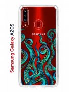 Чехол-накладка Samsung Galaxy A20S (588937) Kruche PRINT Щупальца