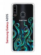 Чехол-накладка Samsung Galaxy A20S (588937) Kruche PRINT Щупальца