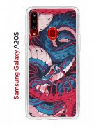 Чехол-накладка Samsung Galaxy A20S (588937) Kruche PRINT Японская змея