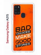 Чехол-накладка Samsung Galaxy A21S (587676) Kruche PRINT Good stories