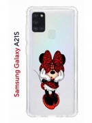 Чехол-накладка Samsung Galaxy A21S Kruche Print Минни