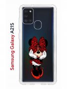 Чехол-накладка Samsung Galaxy A21S Kruche Print Минни