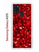 Чехол-накладка Samsung Galaxy A21S (587676) Kruche PRINT Гранат
