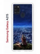 Чехол-накладка Samsung Galaxy A21S (587676) Kruche PRINT Ночные Огни