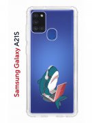 Чехол-накладка Samsung Galaxy A21S (587676) Kruche PRINT Акула