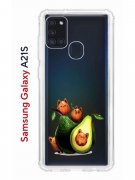 Чехол-накладка Samsung Galaxy A21S Kruche Print Авокотики