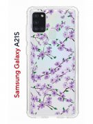 Чехол-накладка Samsung Galaxy A21S Kruche Print Сакура